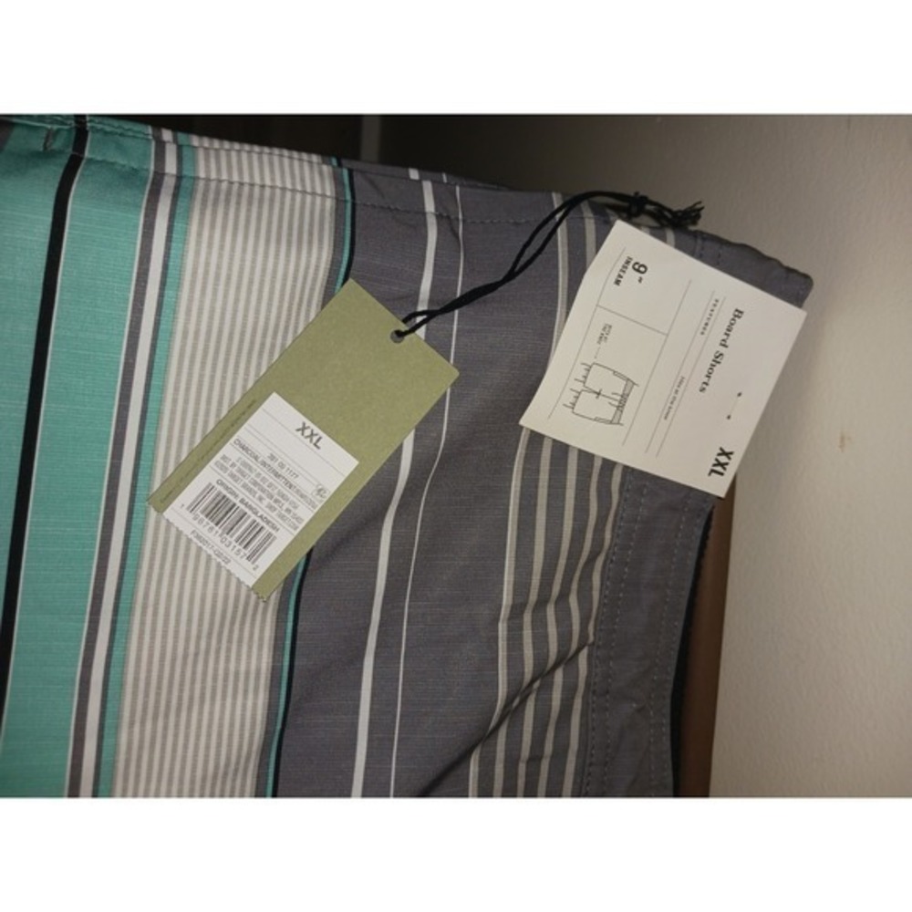 Good‎ fellow & Co Men's Swimsuit Board Shorts Striped Pockets Swim Trunks Sz XL - Picture 2 of 3